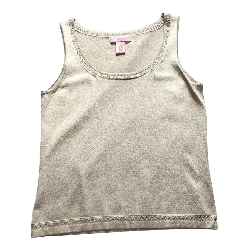 Sleeveless sweater tank size L